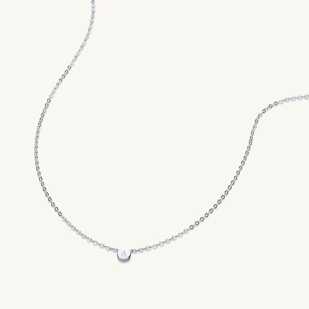Celyssa Initial Letter Dot Necklace in 18K Gold Vermeil / M