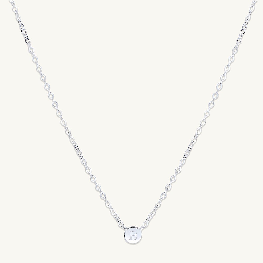 Celyssa Initial Letter Dot Necklace in 18K Gold Vermeil / J