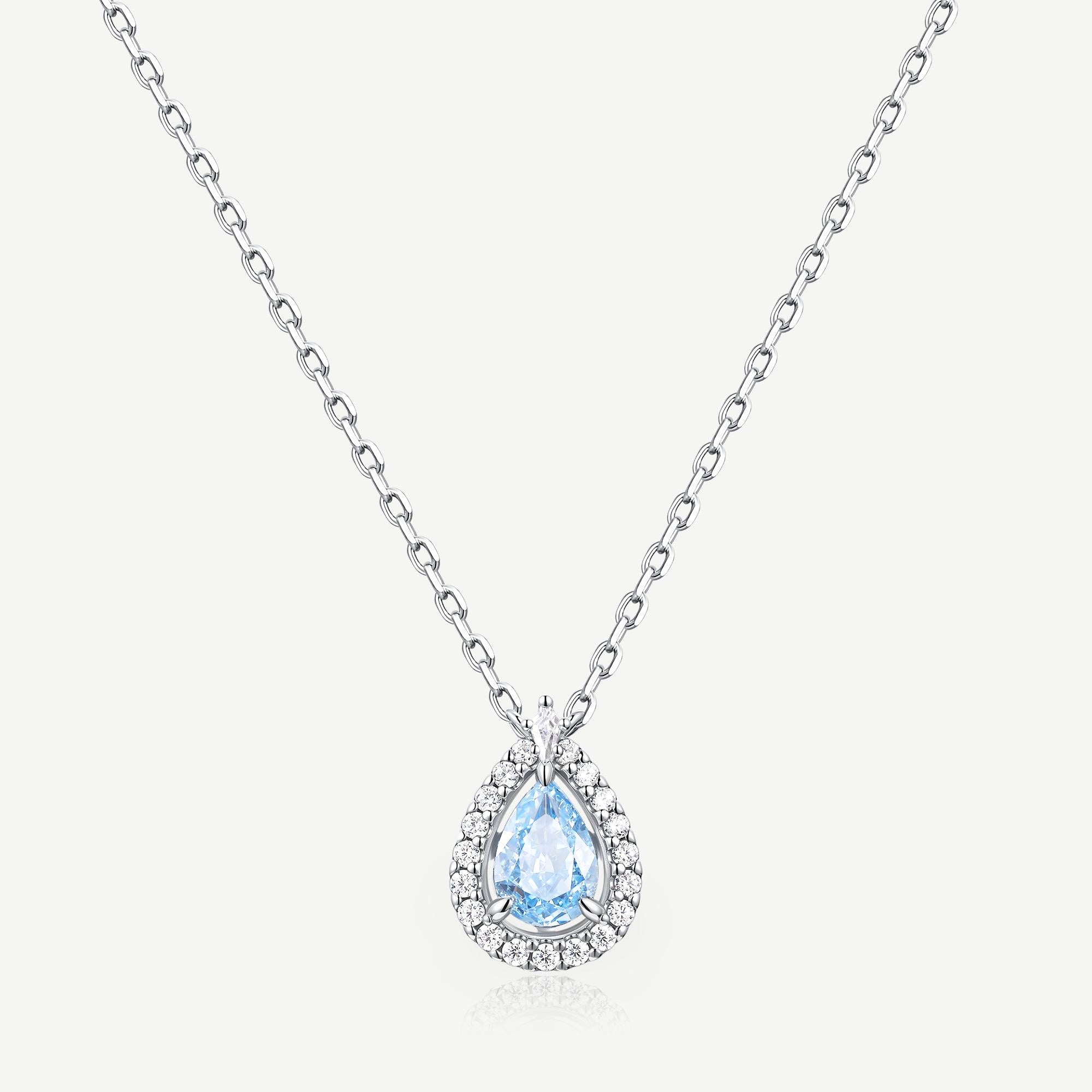 Celyssa Ocean Eye Aquamarine Necklace