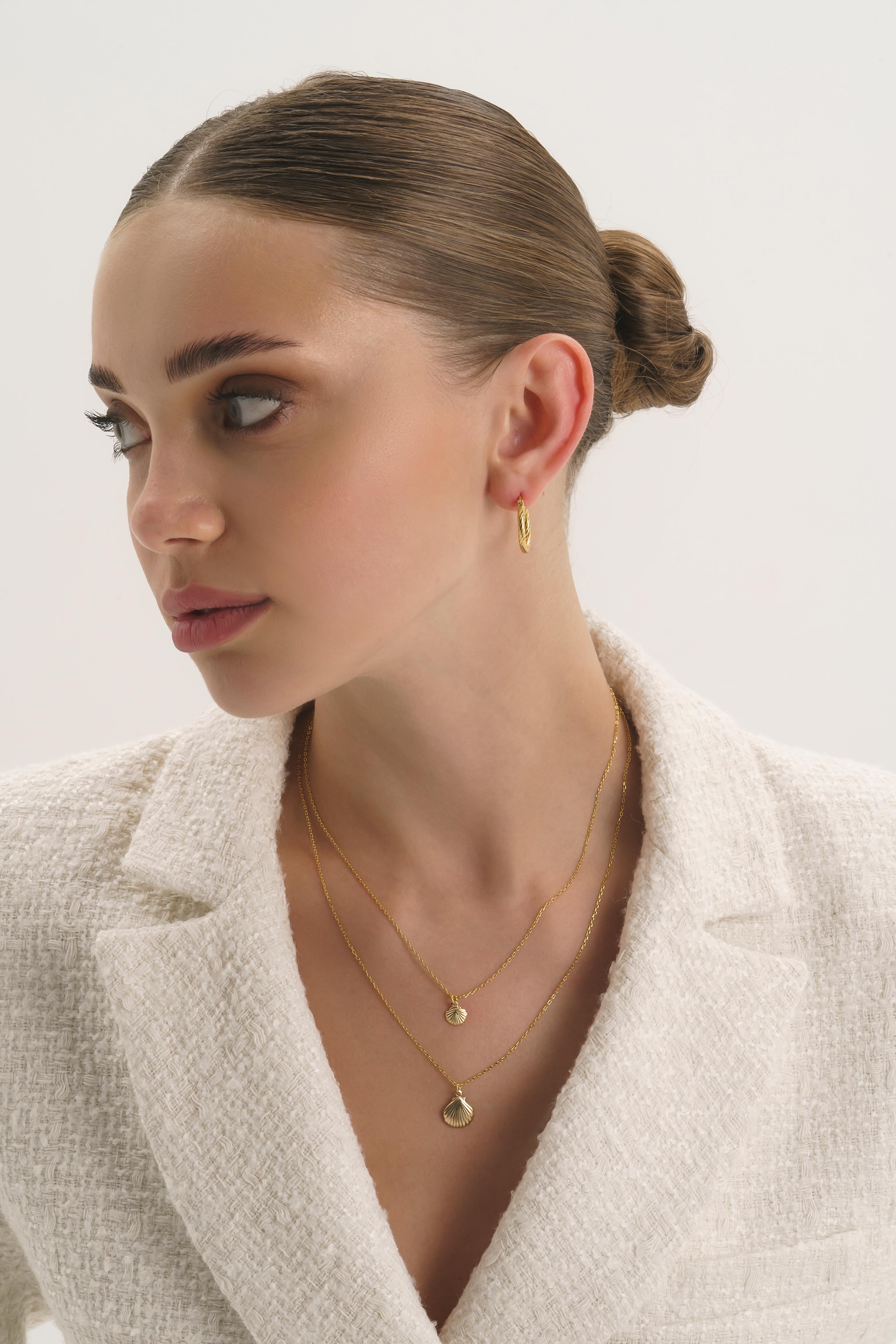 Celyssa Large Twisted Huggie Hoop Earrings