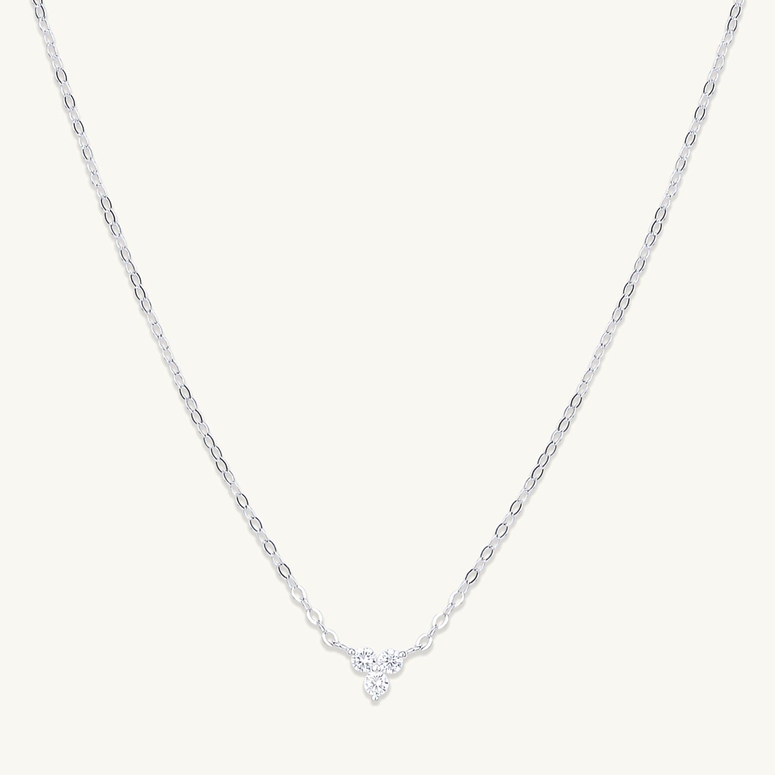Celyssa Lotus Sapphire Dainty Flower Necklace