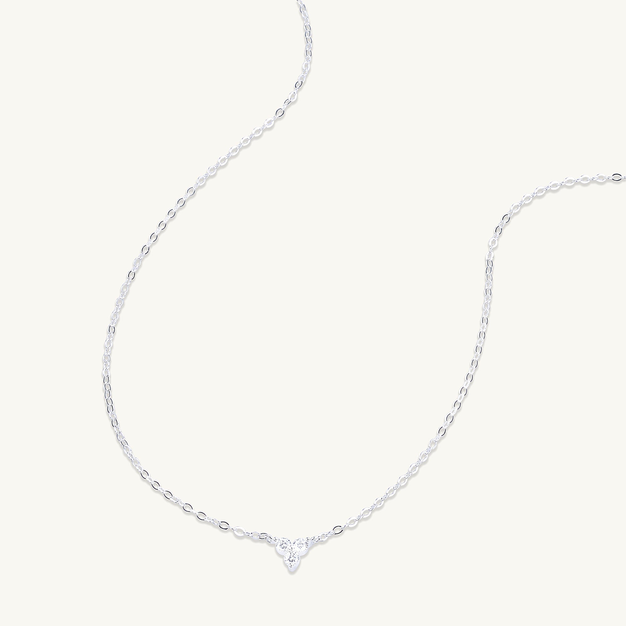 Celyssa Lotus Sapphire Dainty Flower Necklace