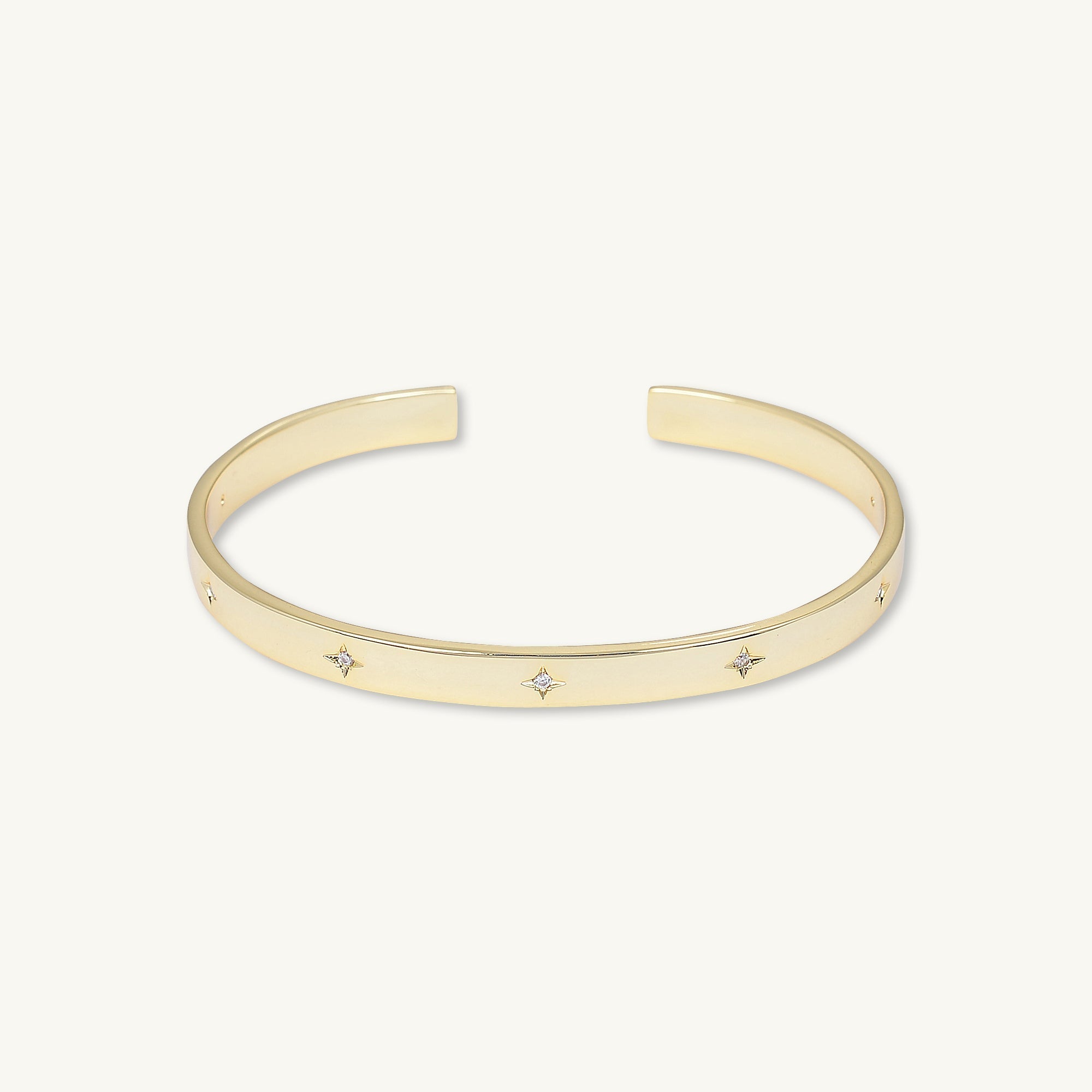 Celyssa North Star Bangle Bracelet in Gold