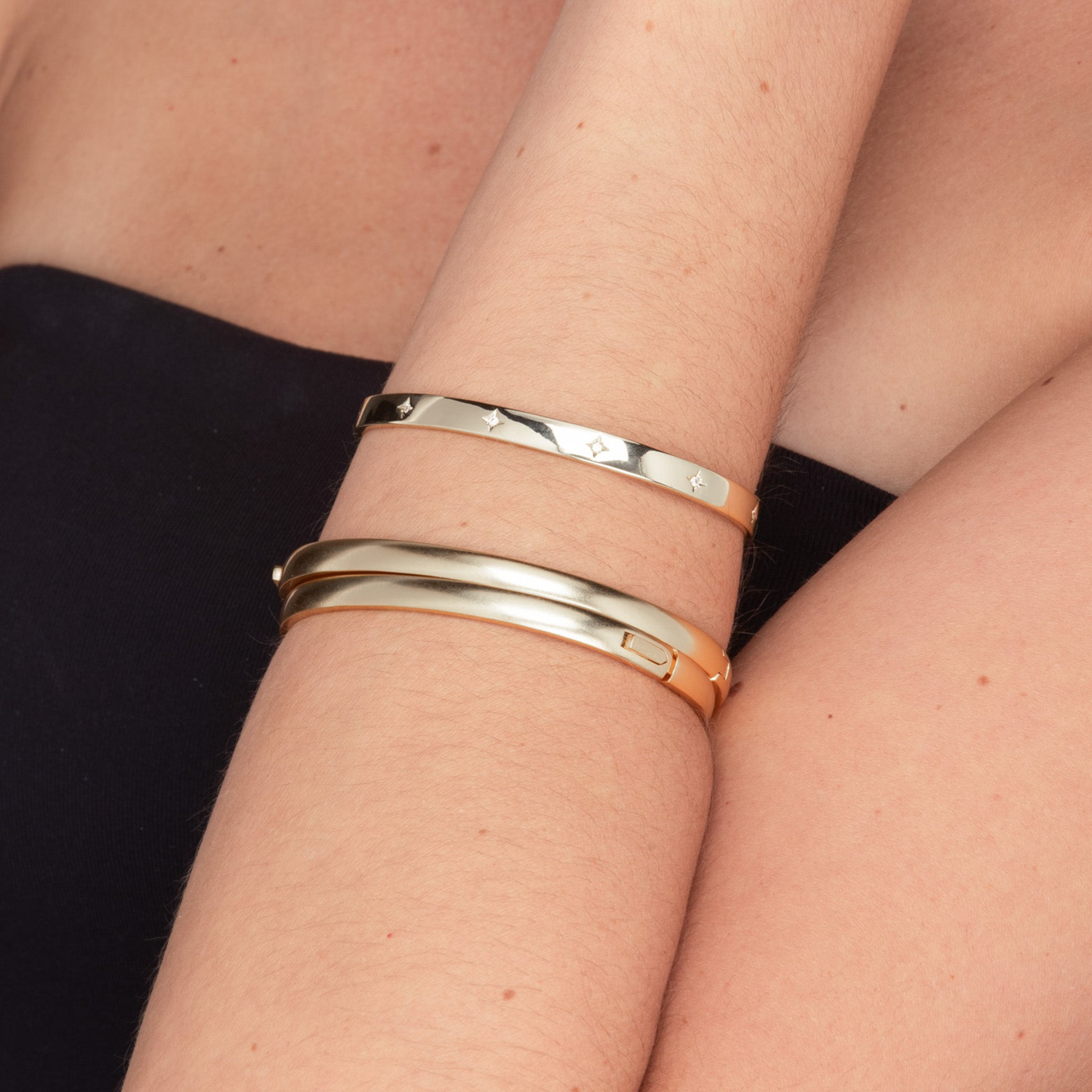 Celyssa North Star Bangle Bracelet