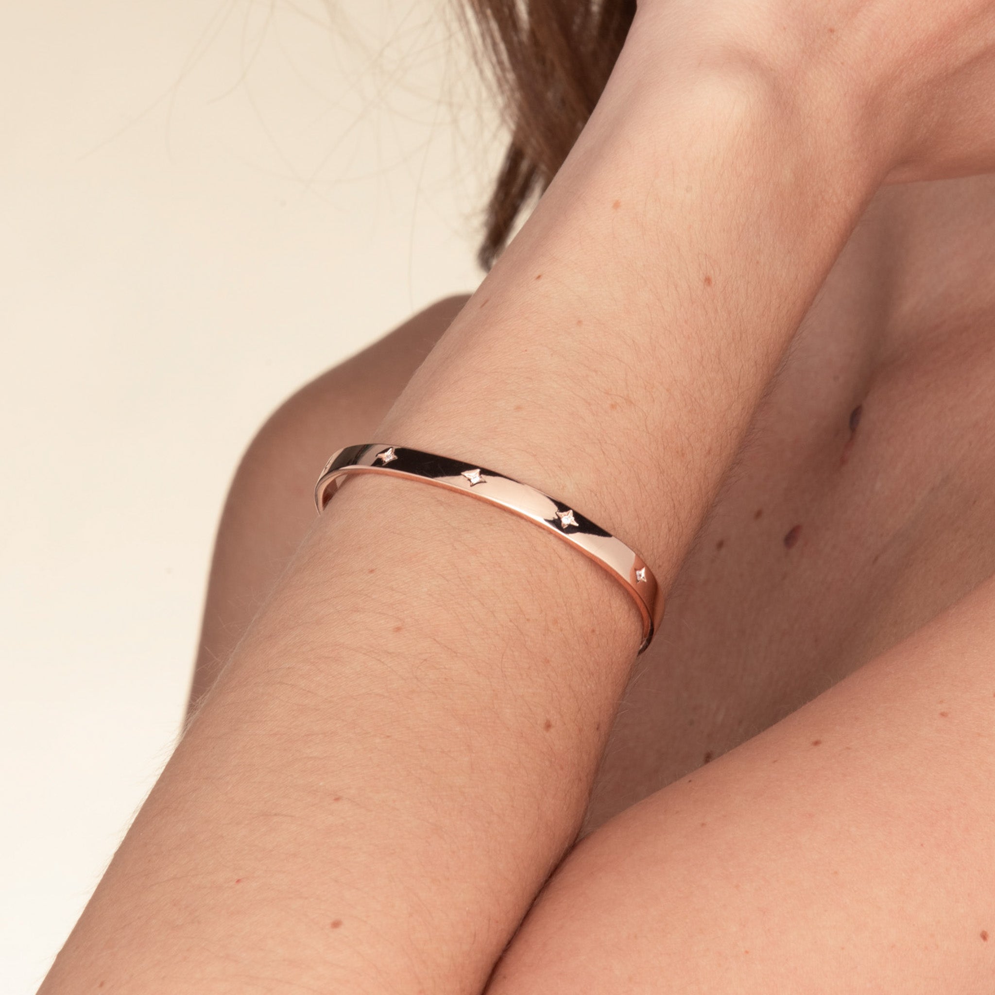 Celyssa North Star Bangle Bracelet