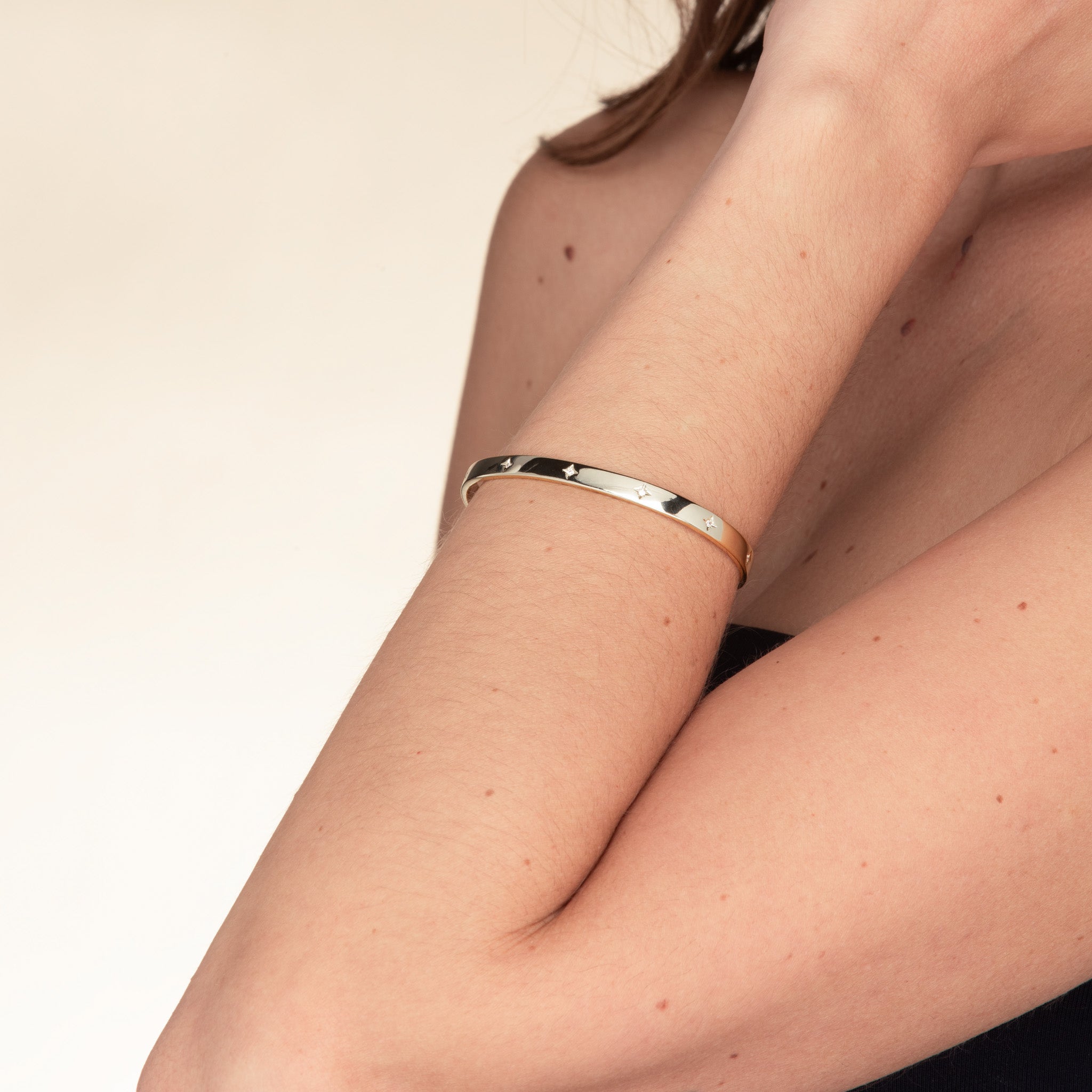 Celyssa North Star Bangle Bracelet