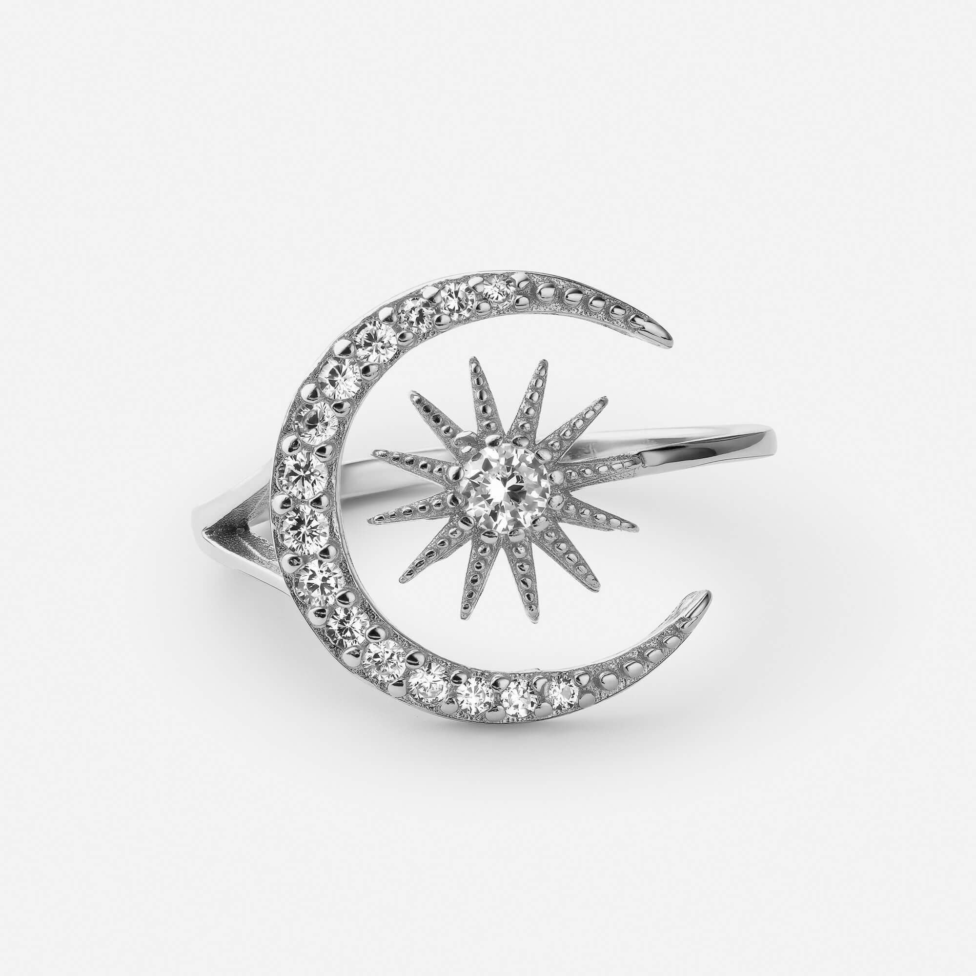 Celyssa Sun & Moon Adjustable Celestial Ring